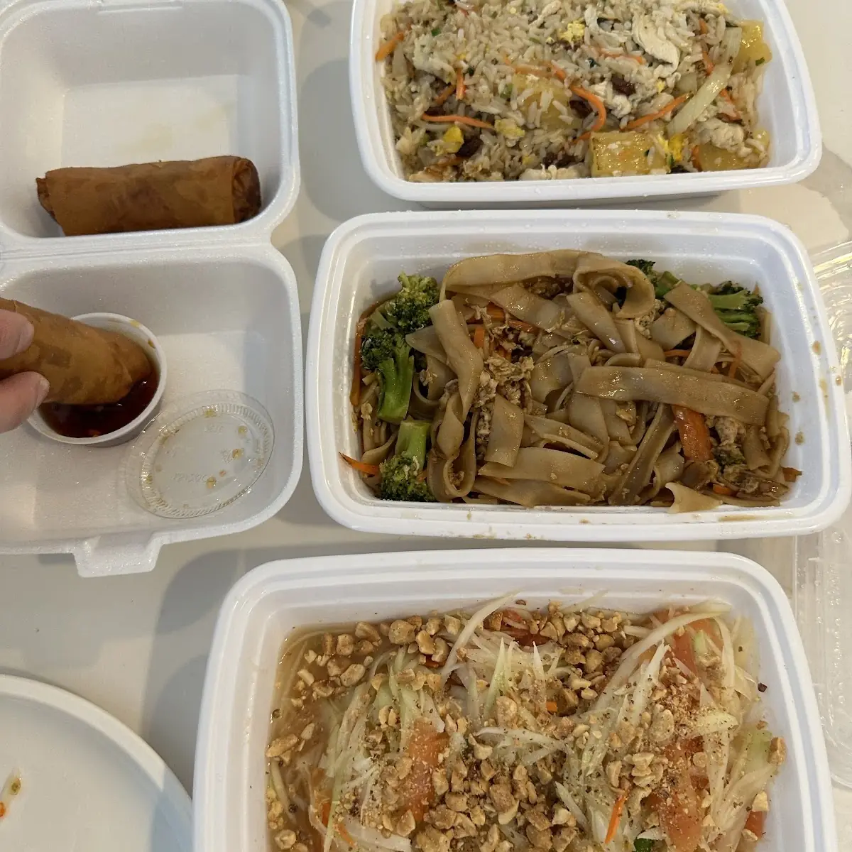 Spring Roll Pineapple Fried Rice