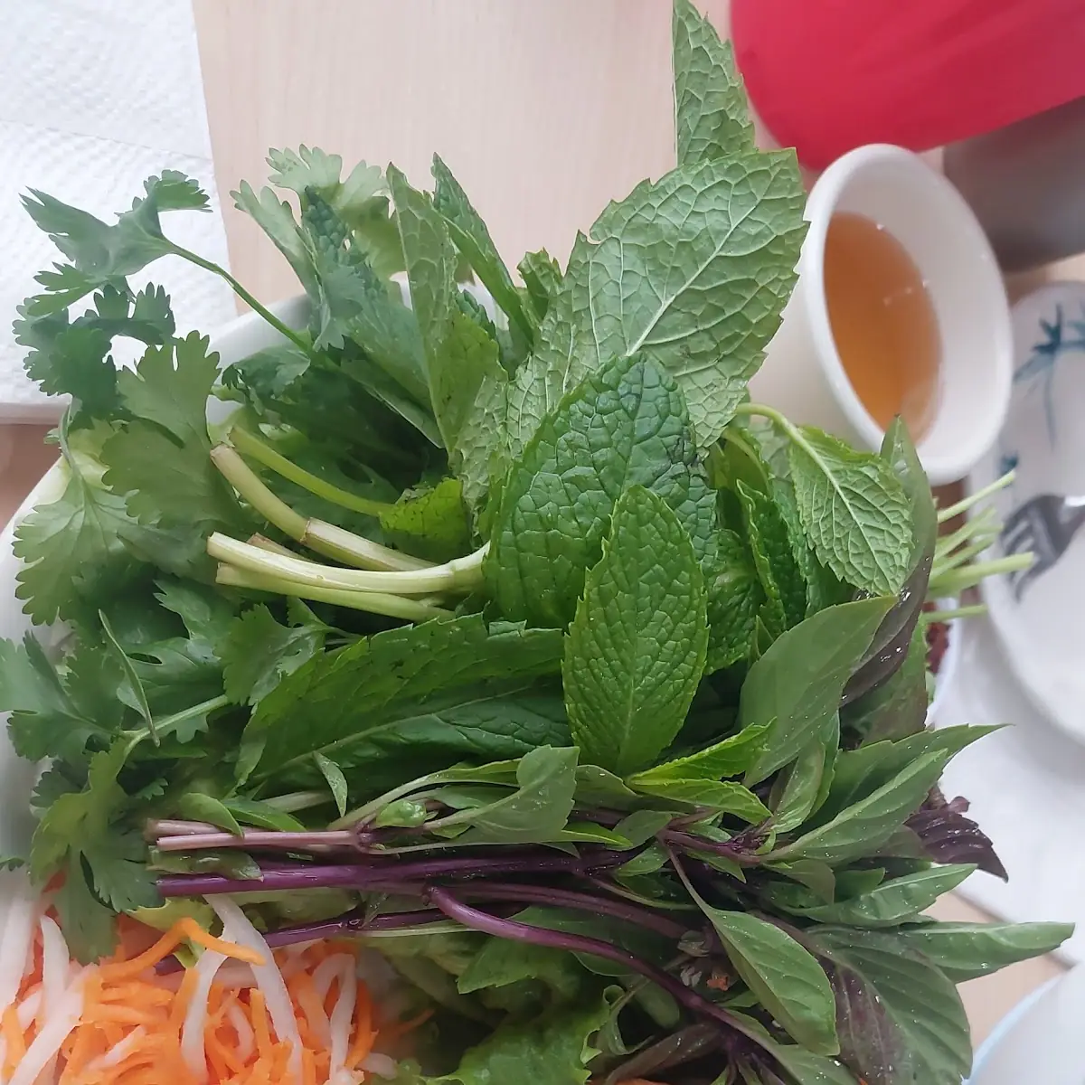Grilled Shrimp Pork & Eggrolls with Vermicelli and Salad