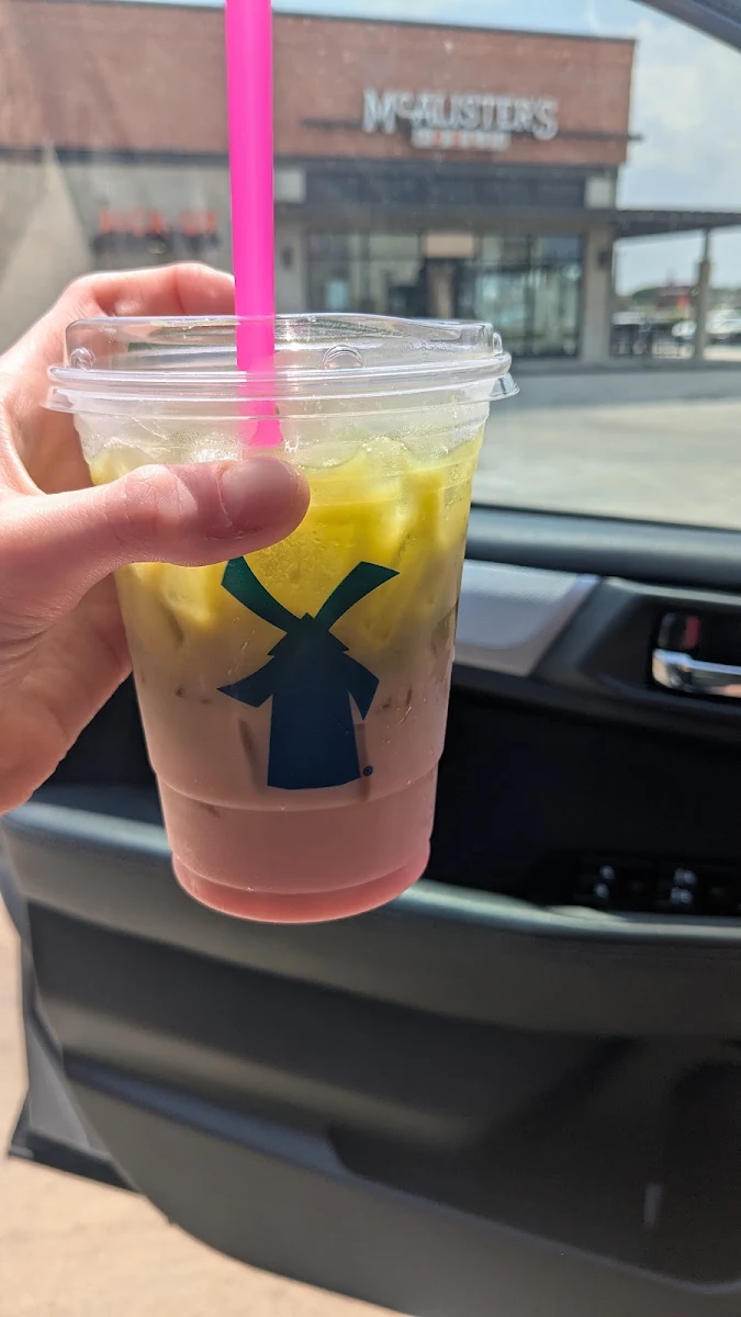 Strawberry Iced Matcha Latte