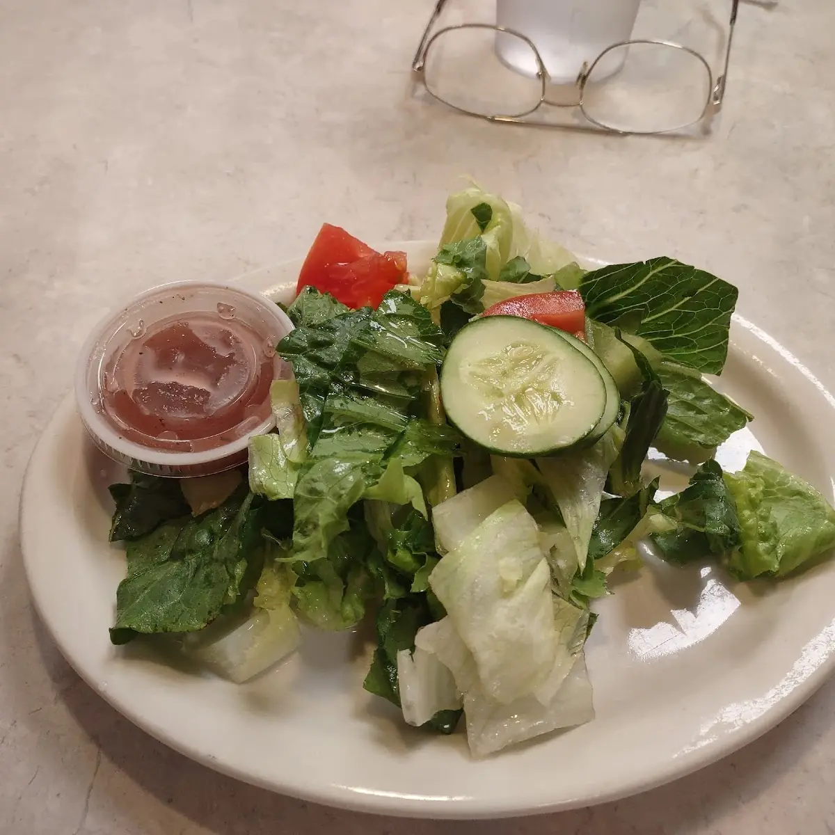 Side Salad with Raspberry Vinaigrette