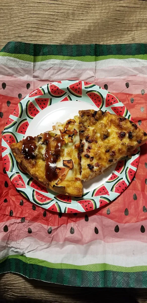 Pizza Meat Lovers and BBQ Steak