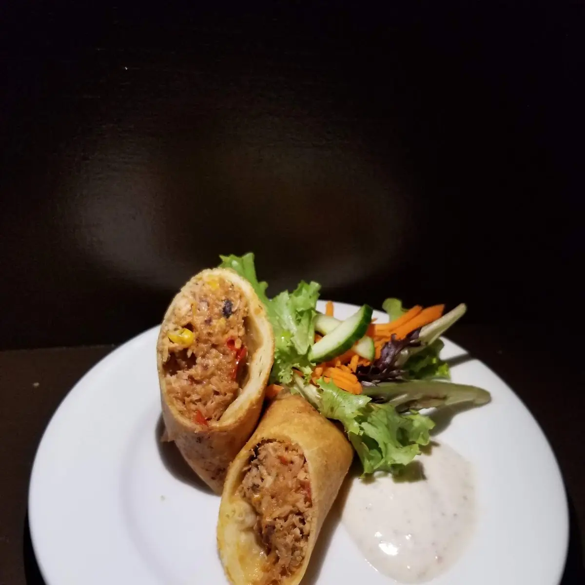 BBQ Chicken Egg Rolls