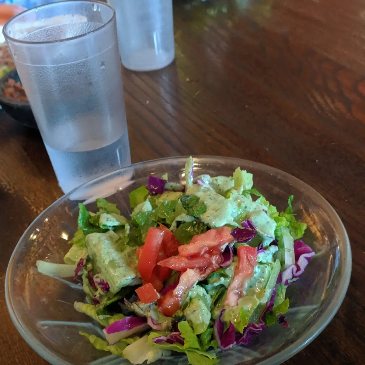 Salad with Cilantro Dressing