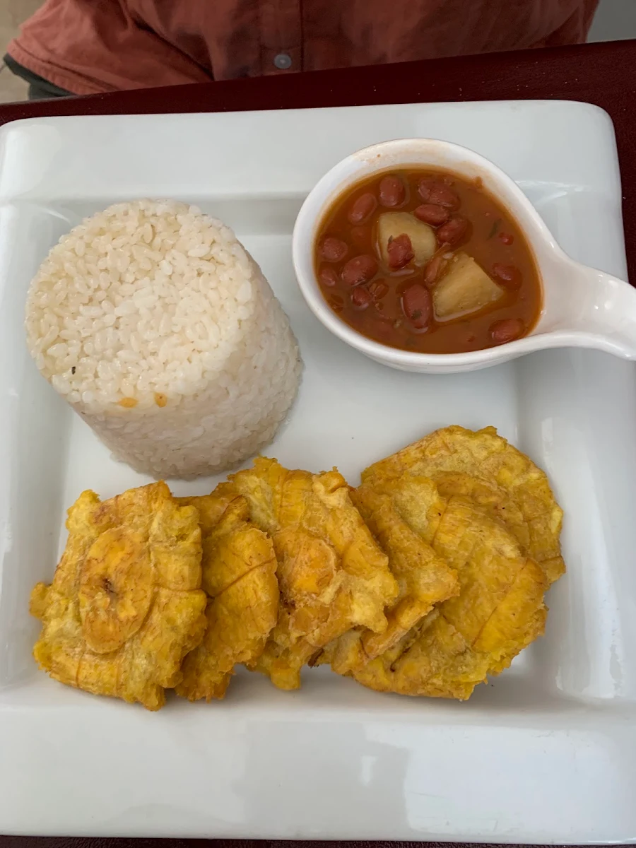 Rice Beans and Plantain Chips