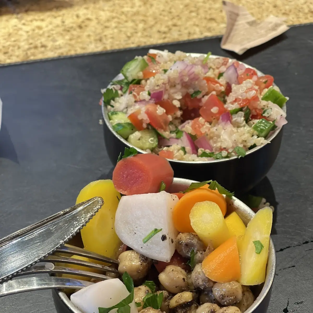 Chickpeas and Pickled Vegetables