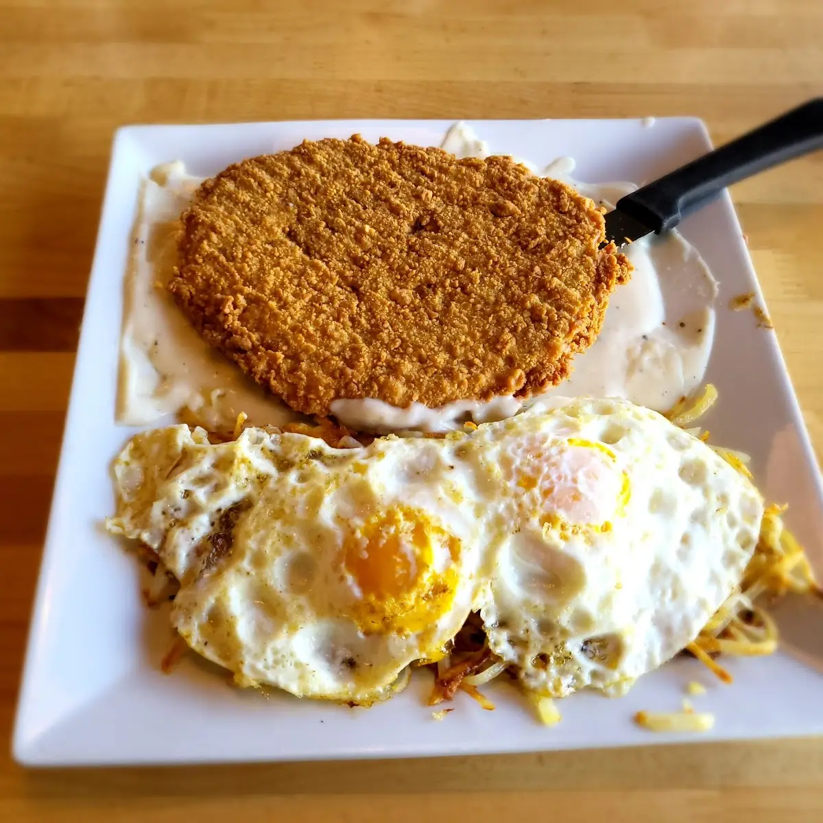 Country Fried Steak & Eggs
