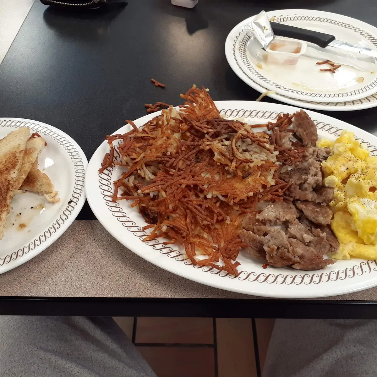 Sausage Eggs and Hash Brown