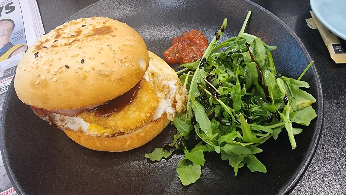 Breakfast Burger, The Coffee Club Café - Plenty Valley