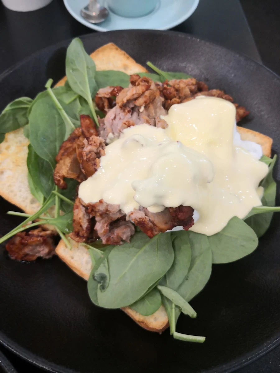 Hoisin Duck Eggs Benedict, The Coffee Club Café - Plenty Valley