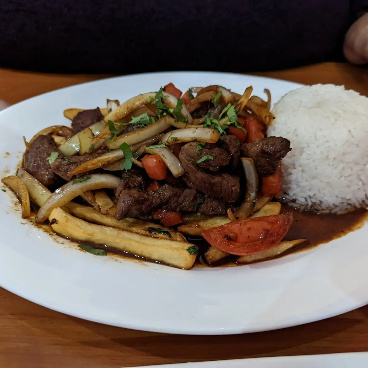 Sautéed Beef Strips Lomo Saltado