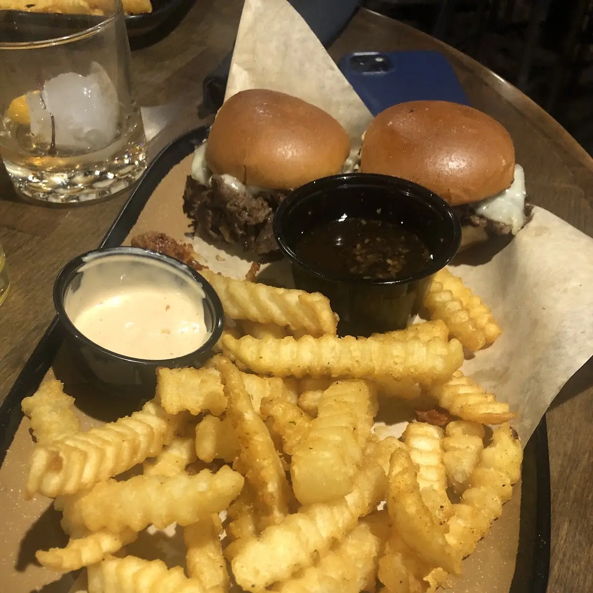 Burger Fish and Chips
