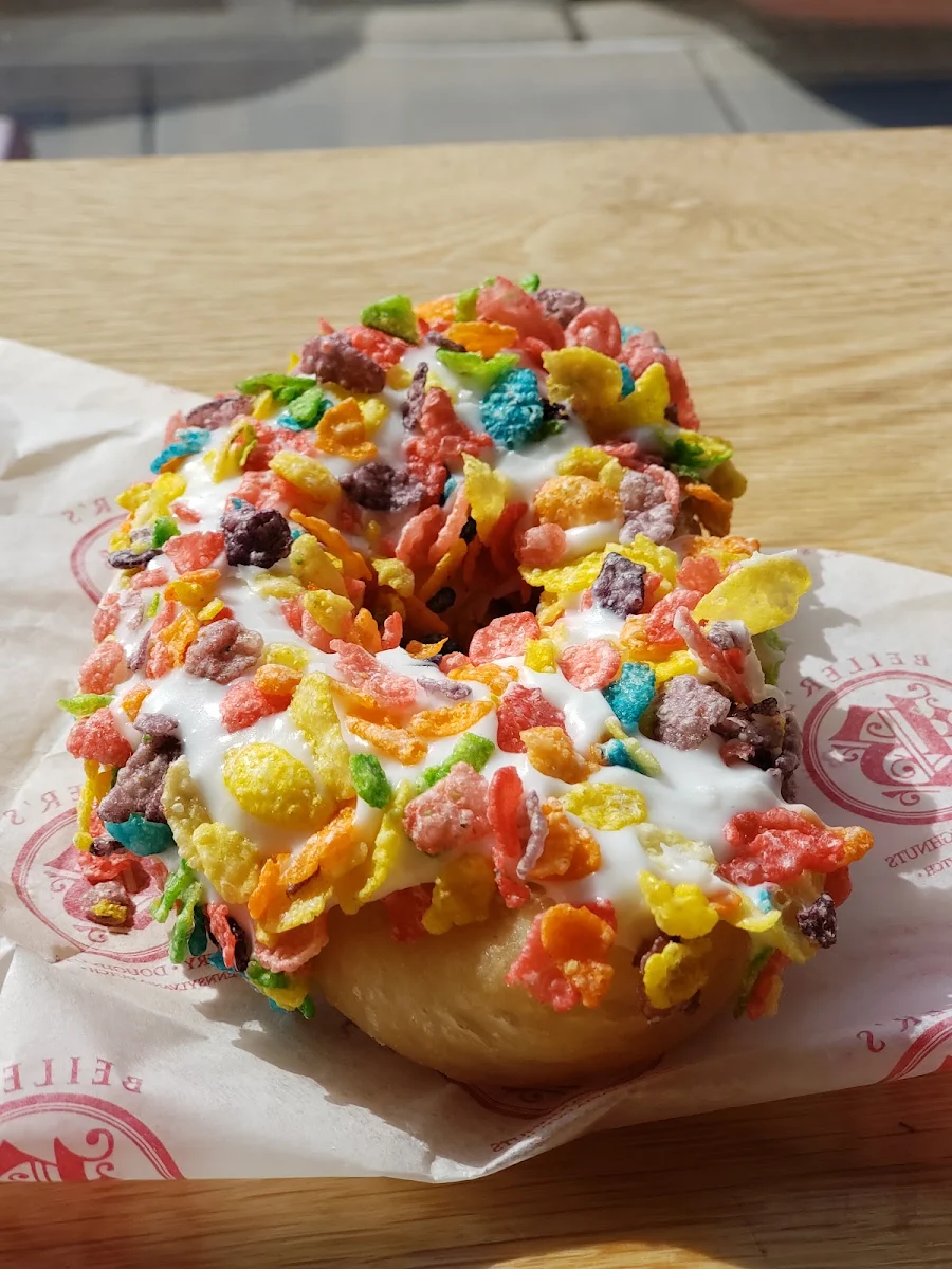Frosted Fruity Pebbles Donut