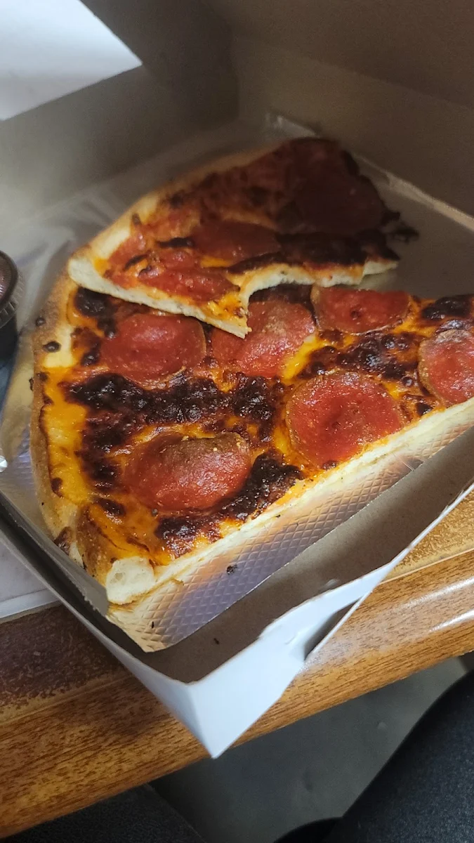 Pepperoni with American Cheese Pizza Slice