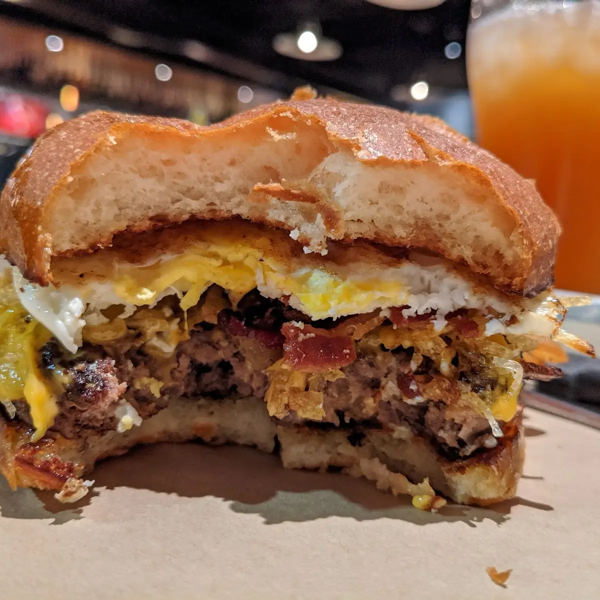 Bacon & Egg Breakfast Burger