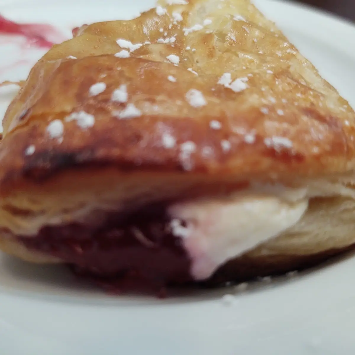 Raspberry and Cream Cheese Croissant