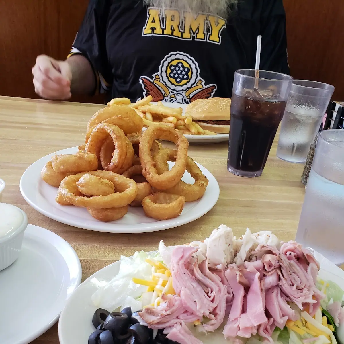 1 2 Chef Salad and Onion Rings