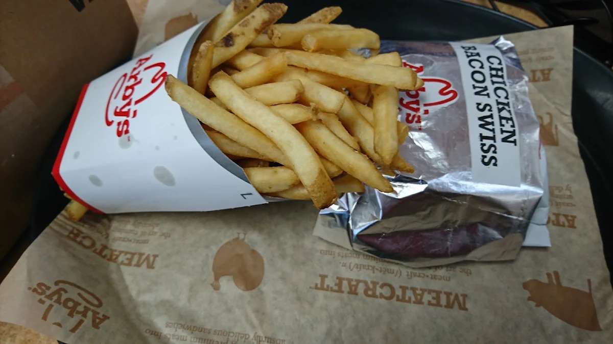 Chicken Bacon Swiss with Large Fries, Arby's