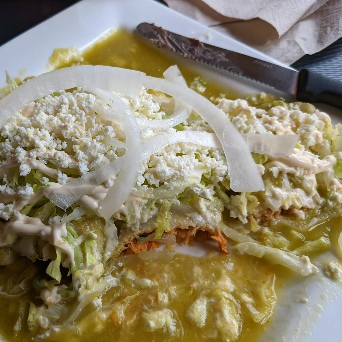 Enchiladas En Salsa Verde