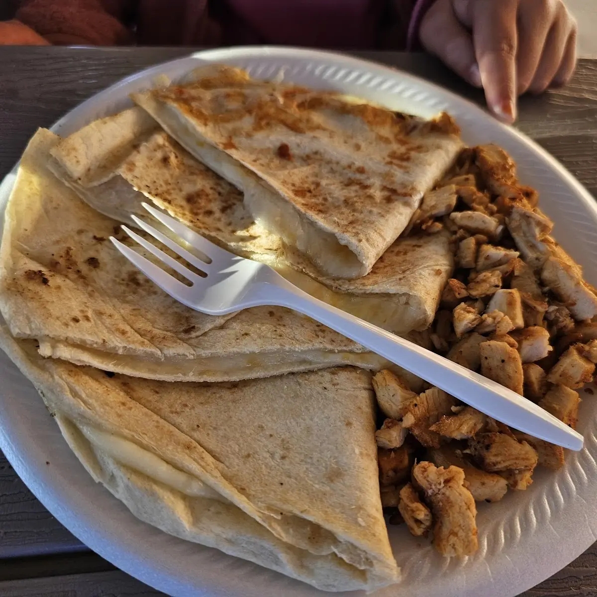 Cheese Quesadilla with Chicken