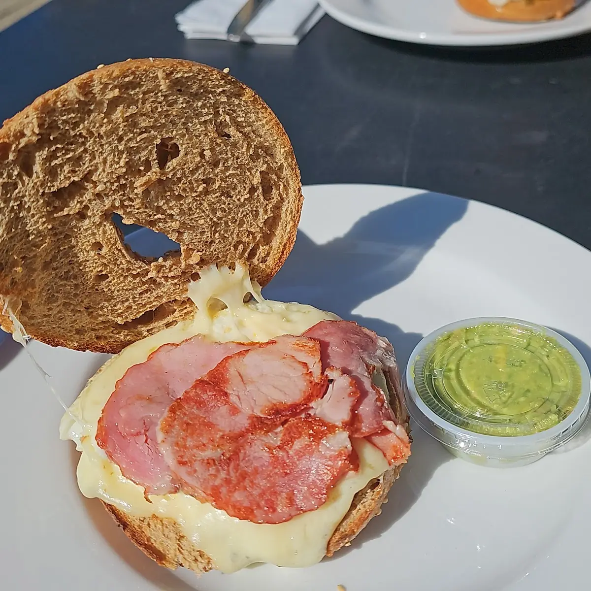 Egg White with Ham and Cheese
