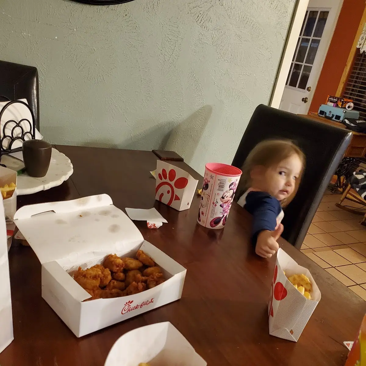 Chicken Nuggets with Waffle Fries