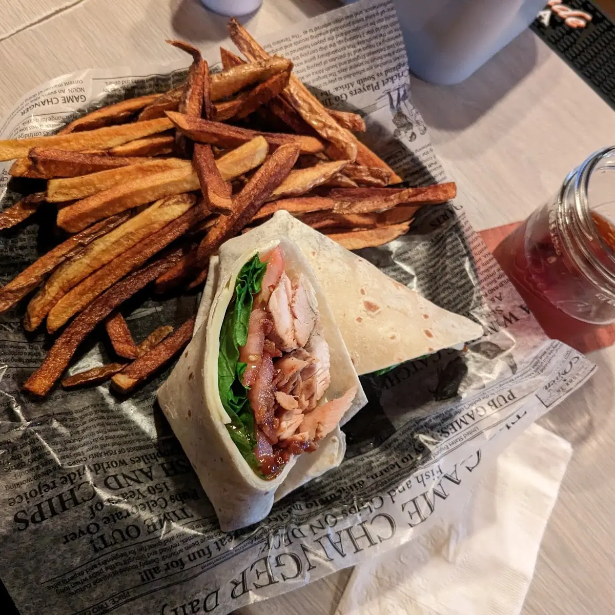 Chicken Bacon BBQ Wrap Special Request