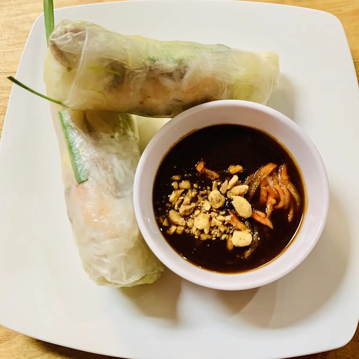 Spring Rolls with Peanut Sauce