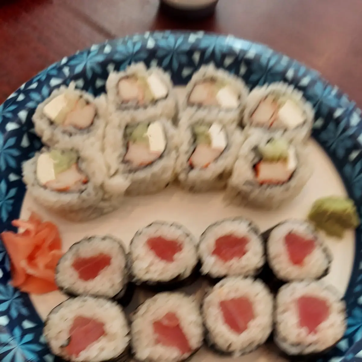 California Roll and Salmon Roll