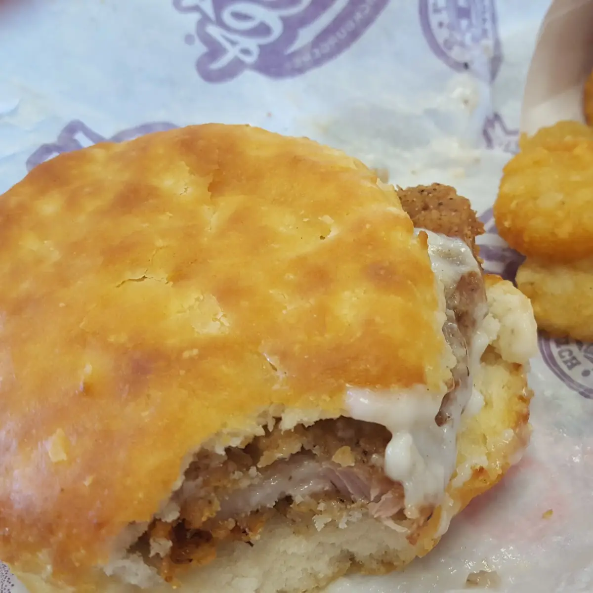 Pork Chop 'N' Gravy Biscuit