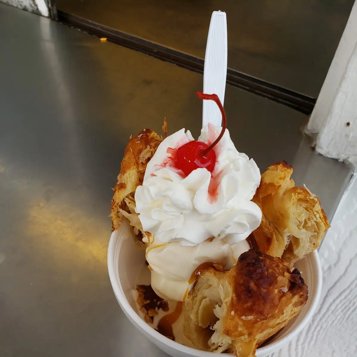Apple Strudel Caramel Sundae