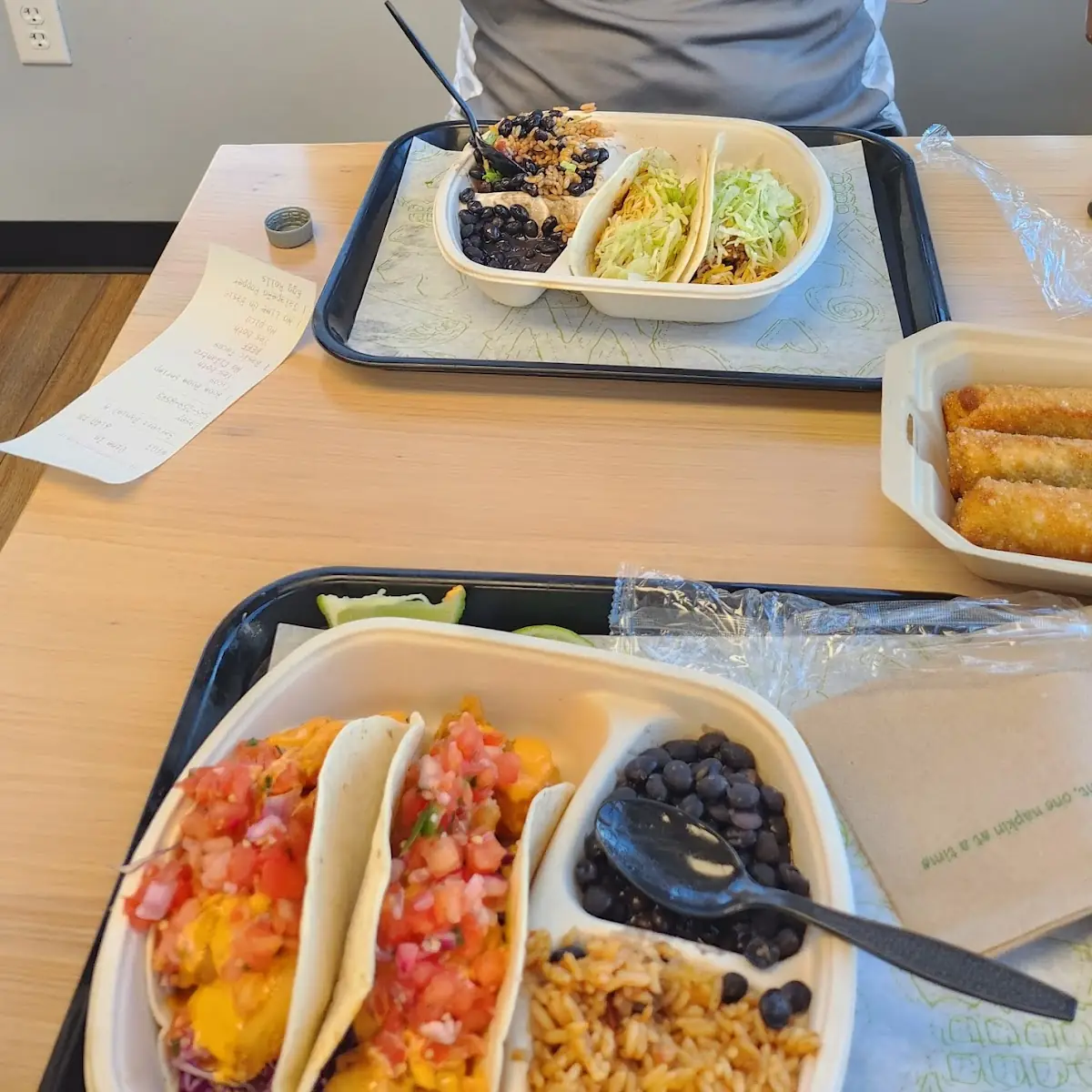 Boom Boom Shrimp Tacos and Basic Beef Taco