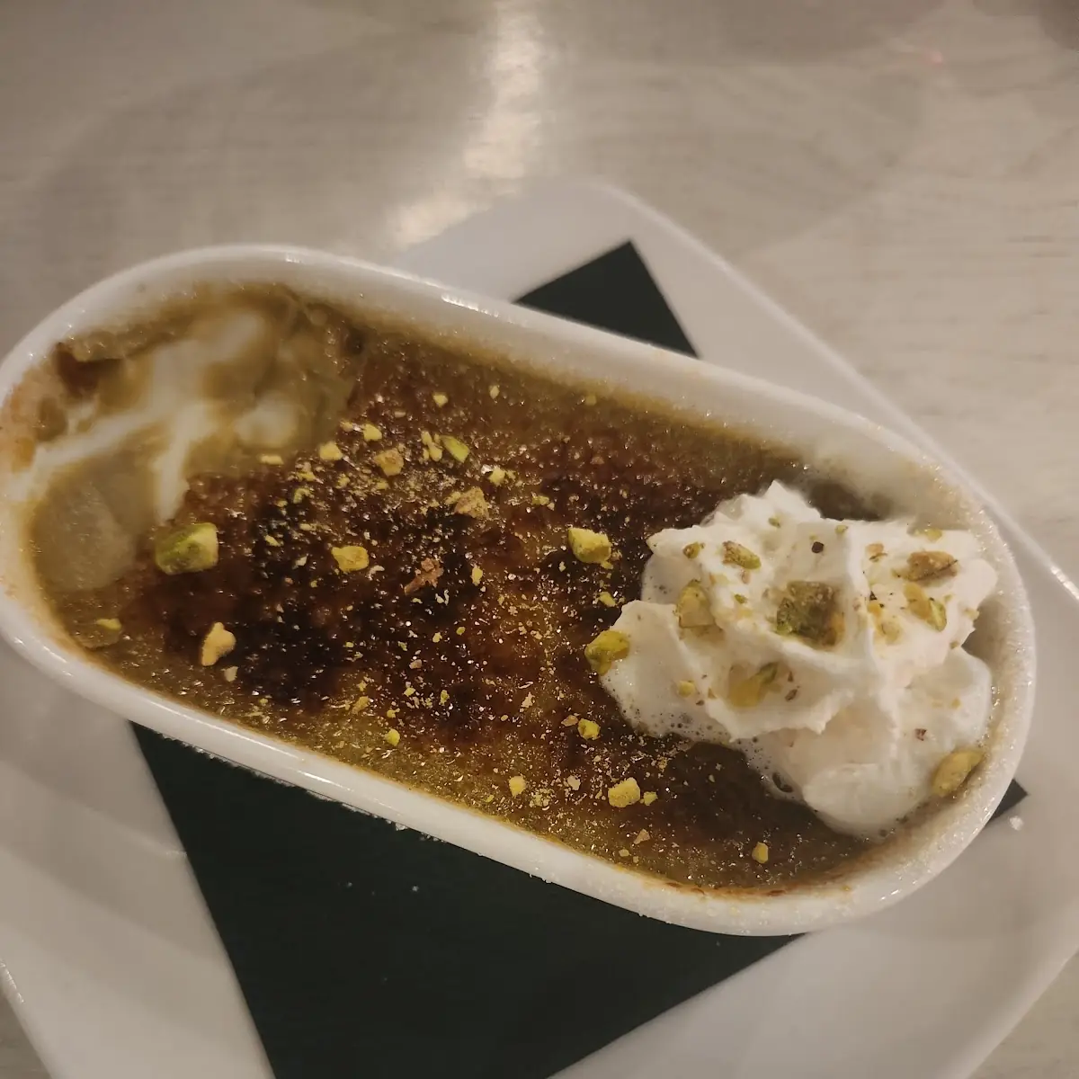 Pistachio Creme Brulee