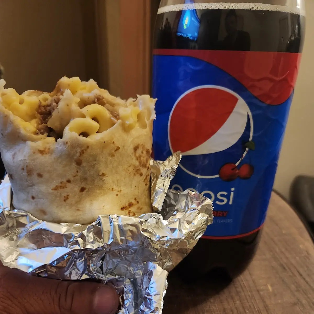 Philly Steak Mac and Cheese Burrito