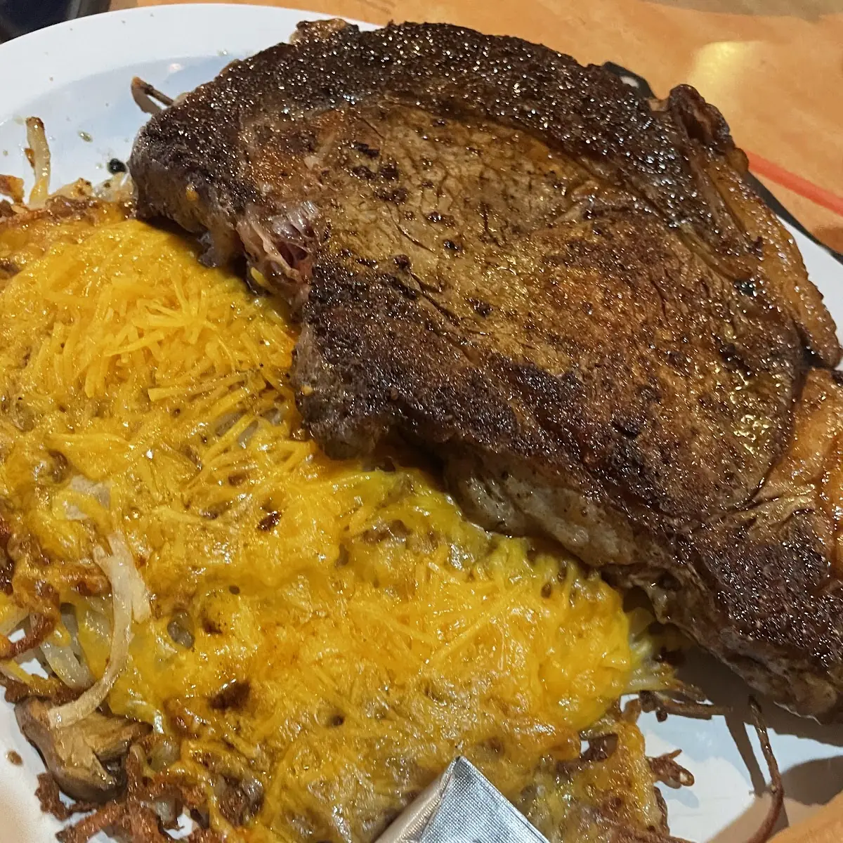 Steak and Hash Browns