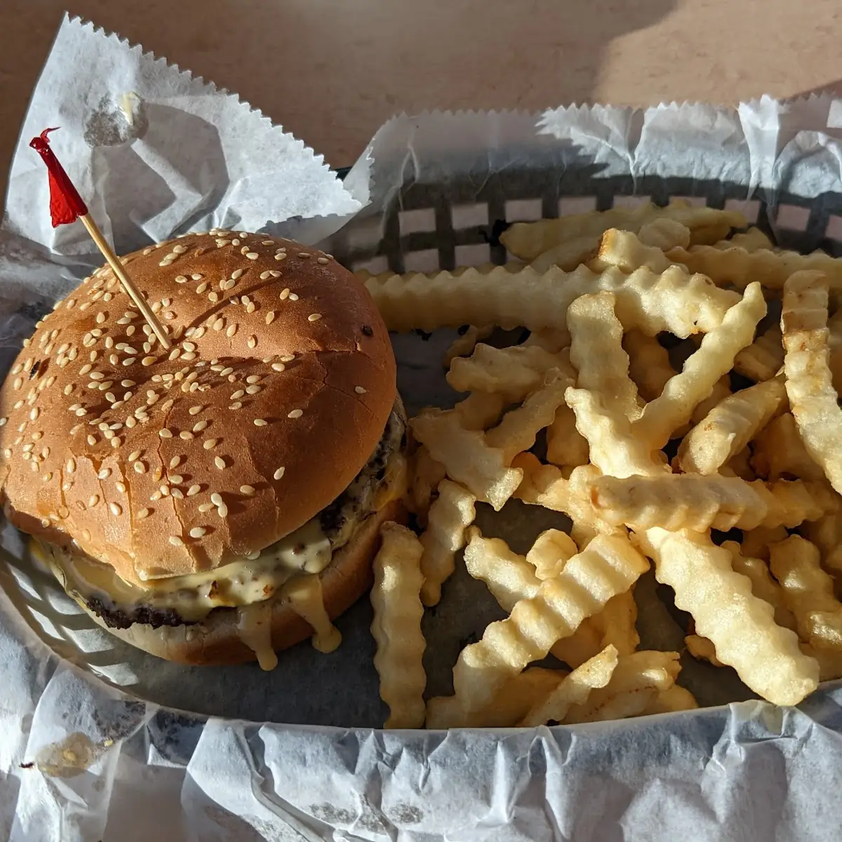 Cheeseburger and Fries