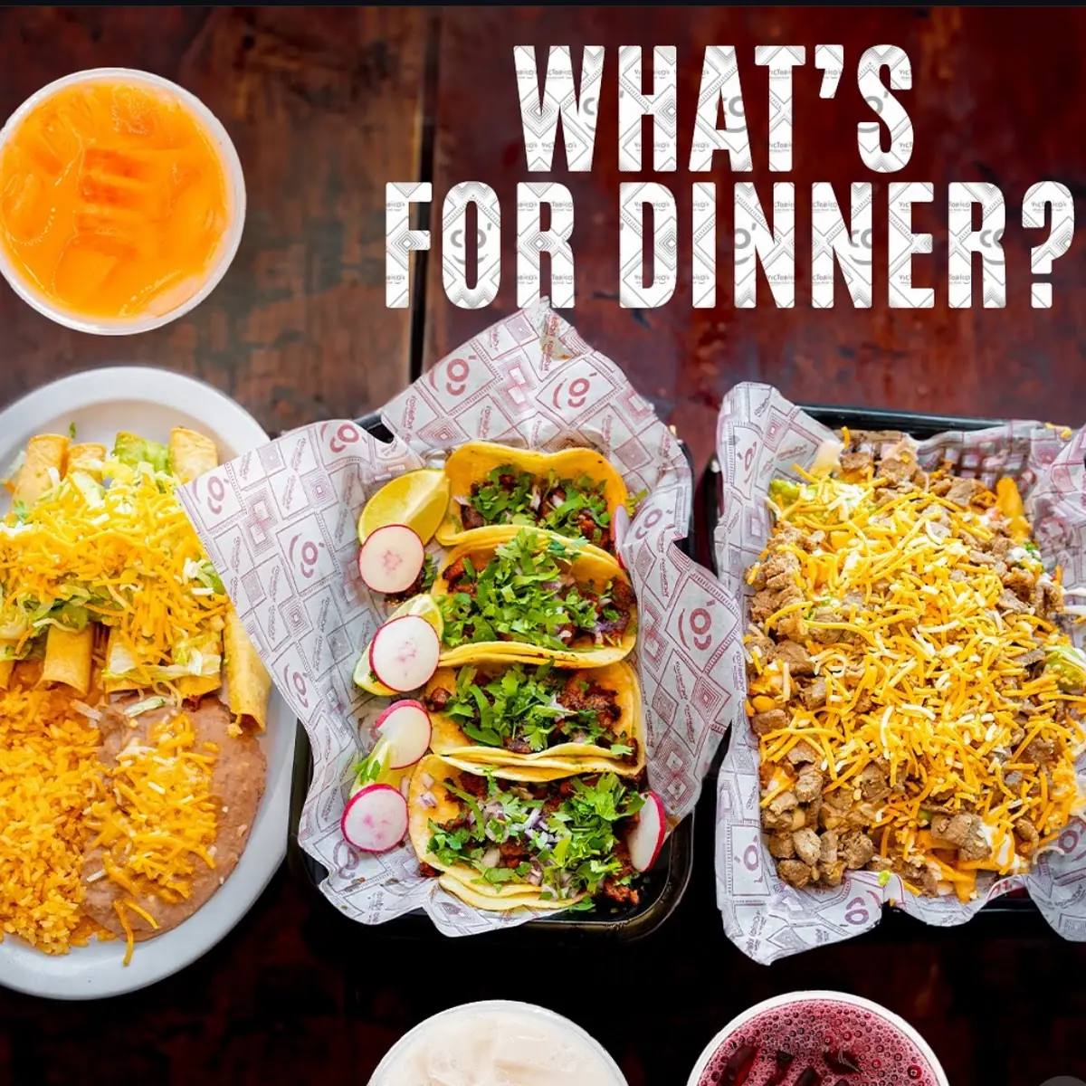 Five Rolled Tacos Combo