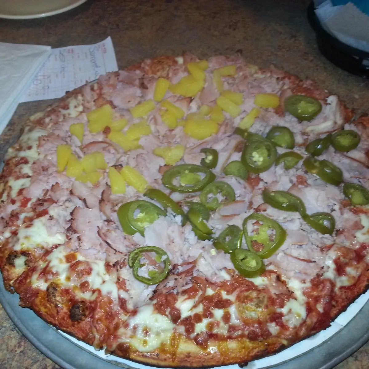Pizza Ham and Cheese Pizza