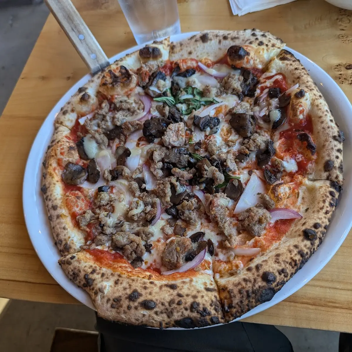 Sausage and Mushroom Pizza