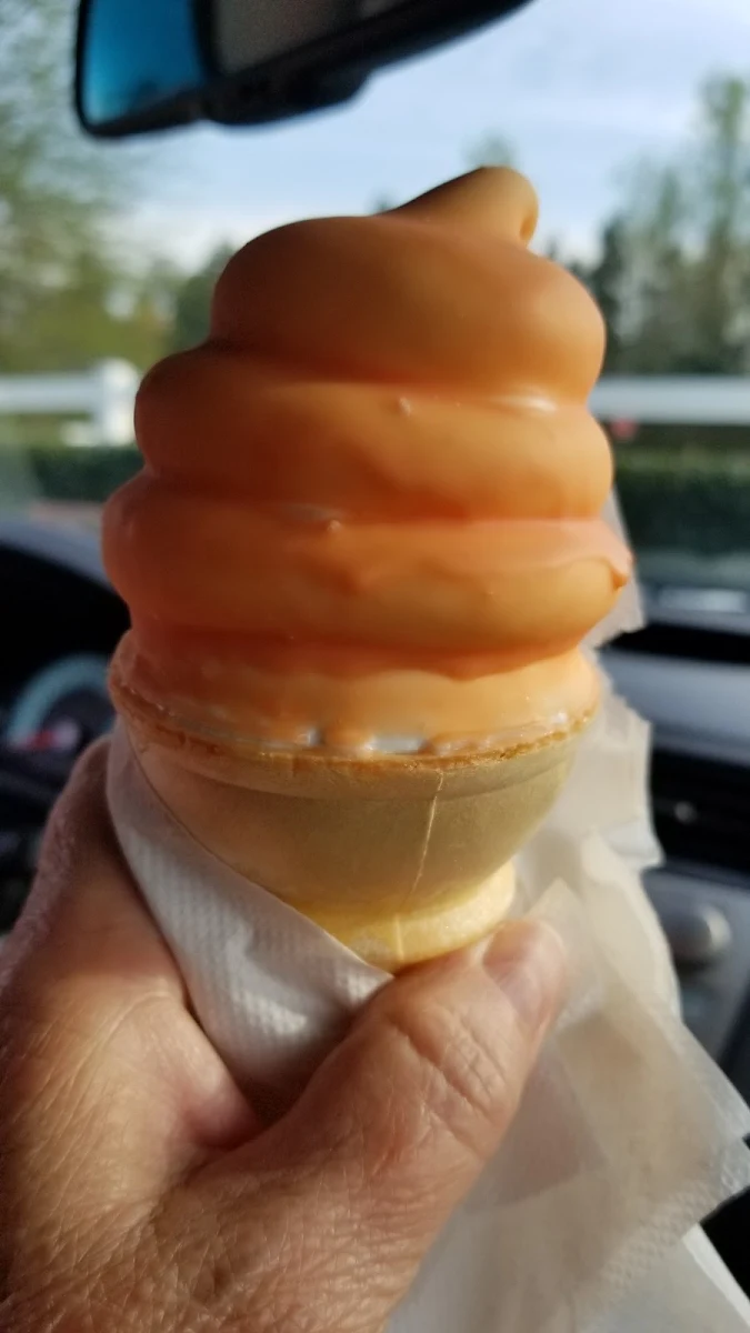 Dreamsicle Dipped Cone Small
