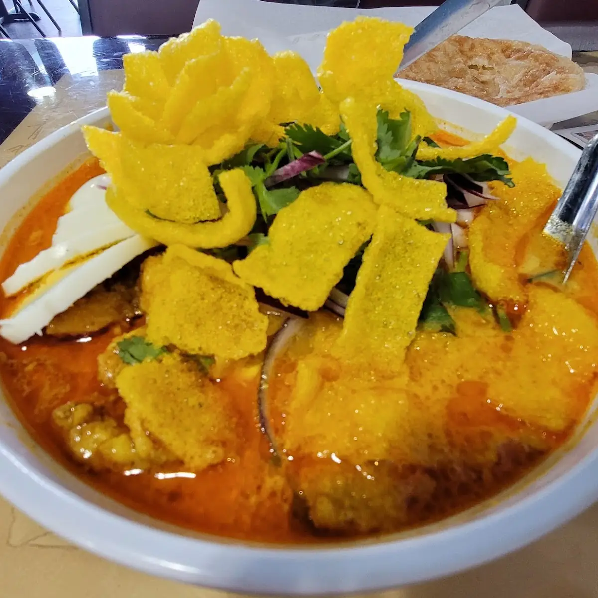 Chicken and Coconut Noodle Soup