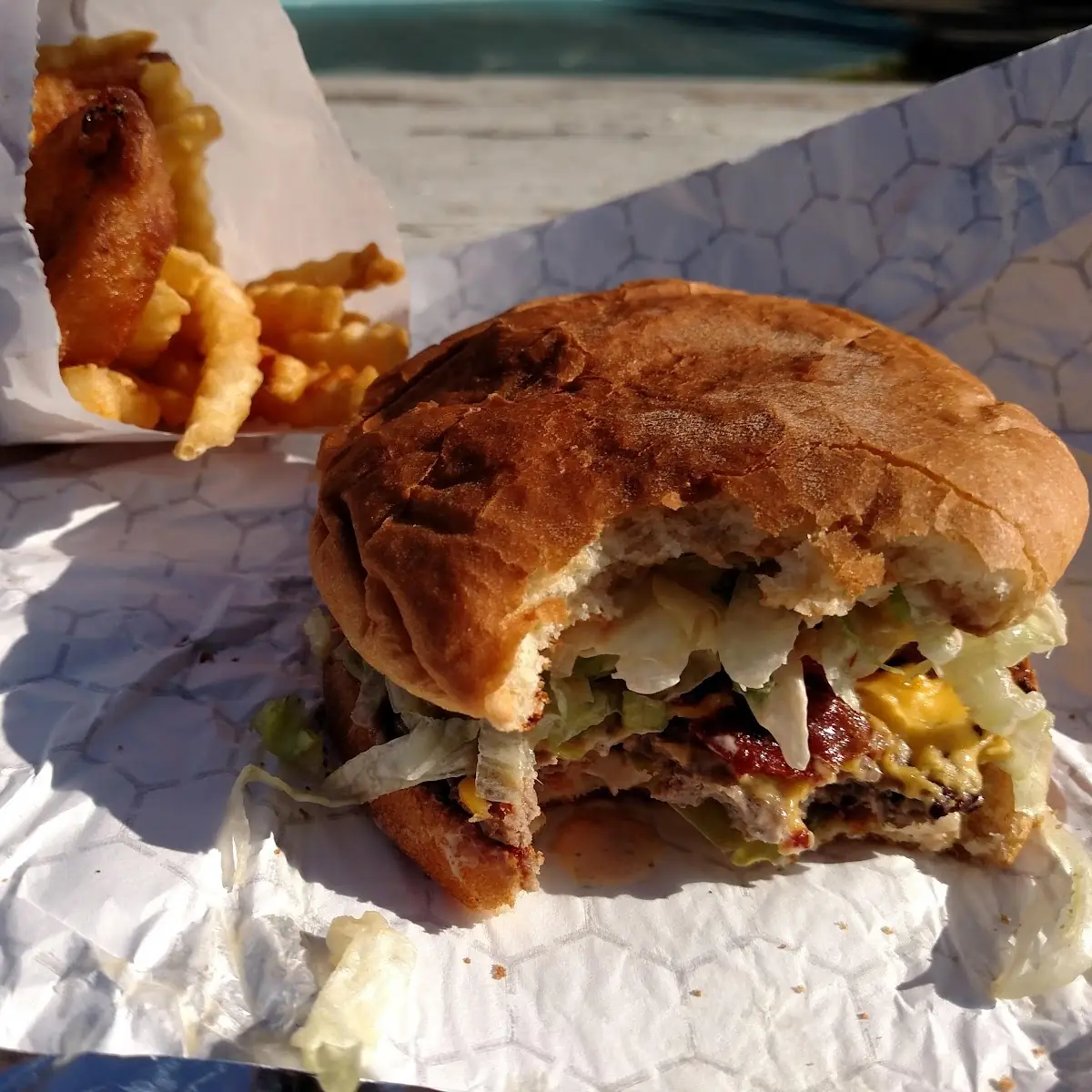 Burger and Fries