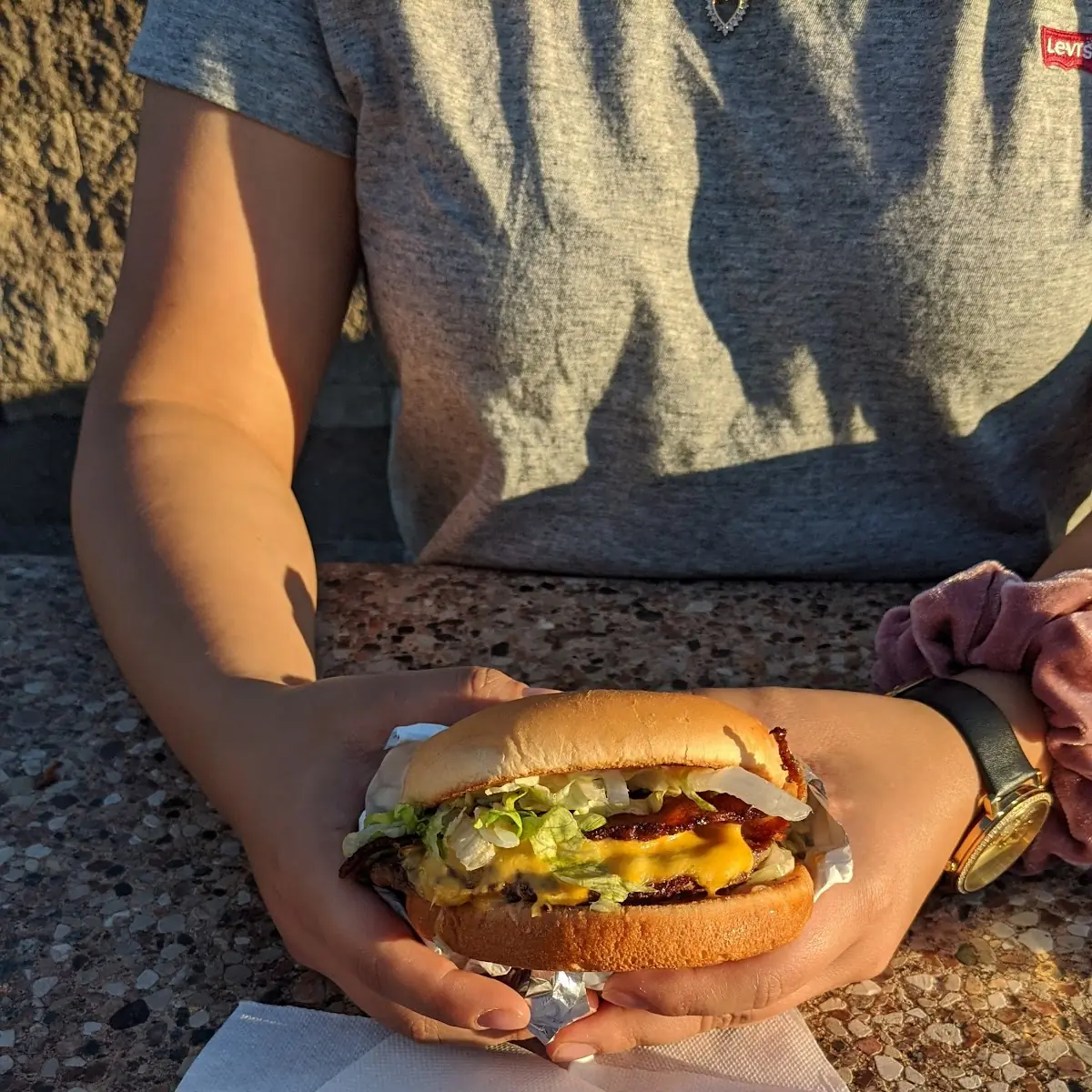 Pounder with the Works Onion Rings