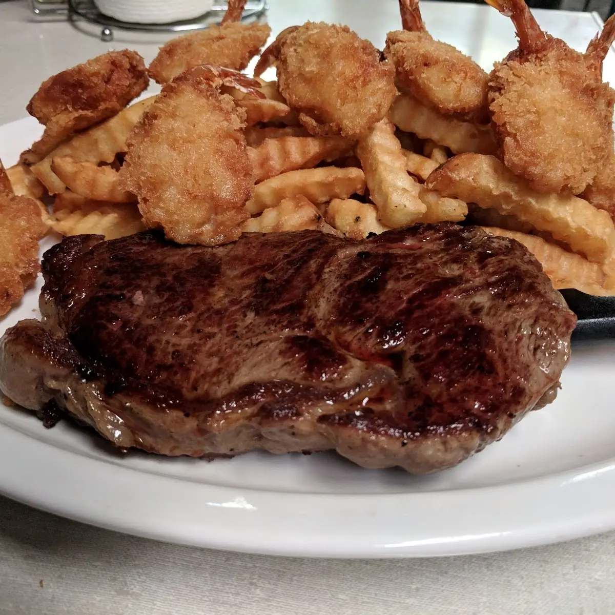 New York Strip Plus Shrimp