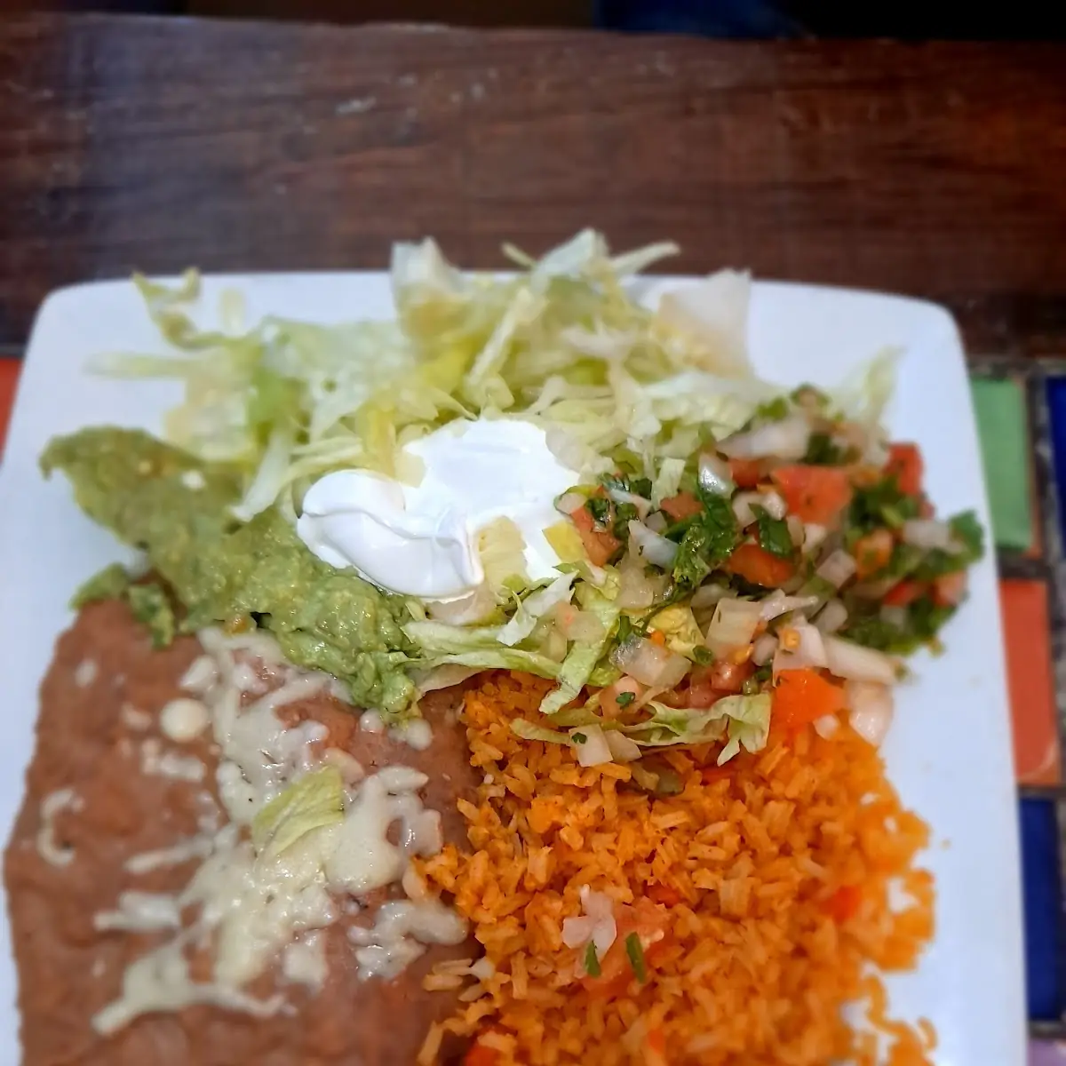 Rice Beans Guacamole Salad