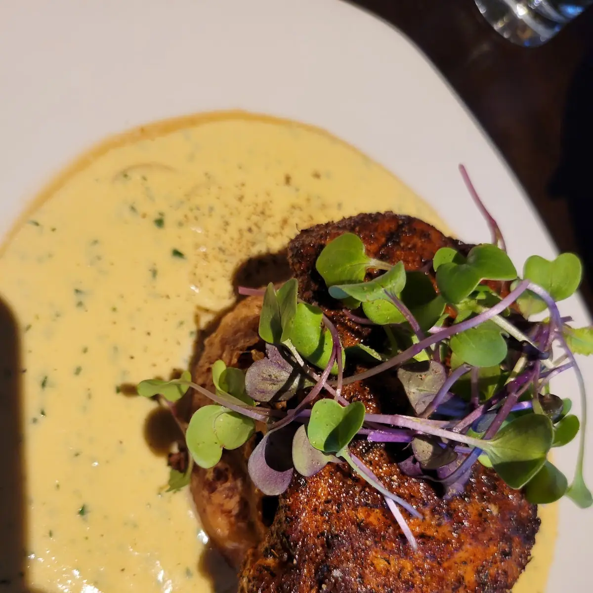 Blackened Chicken, Wooden Heads Gourmet Pizza