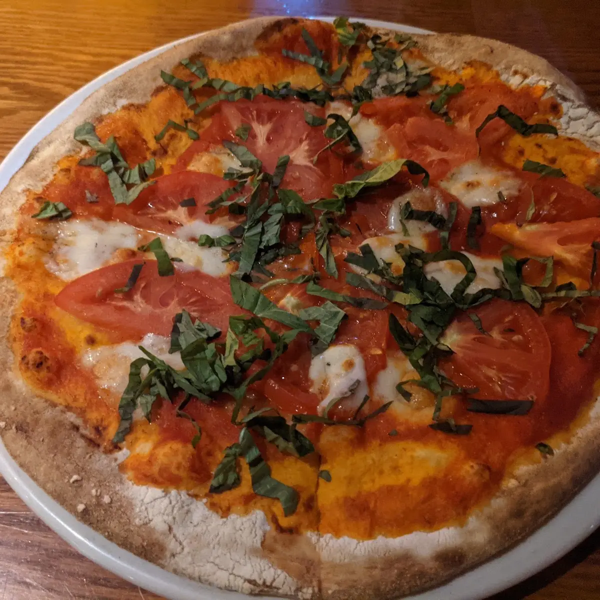 Margherita Pizza, Wooden Heads Gourmet Pizza