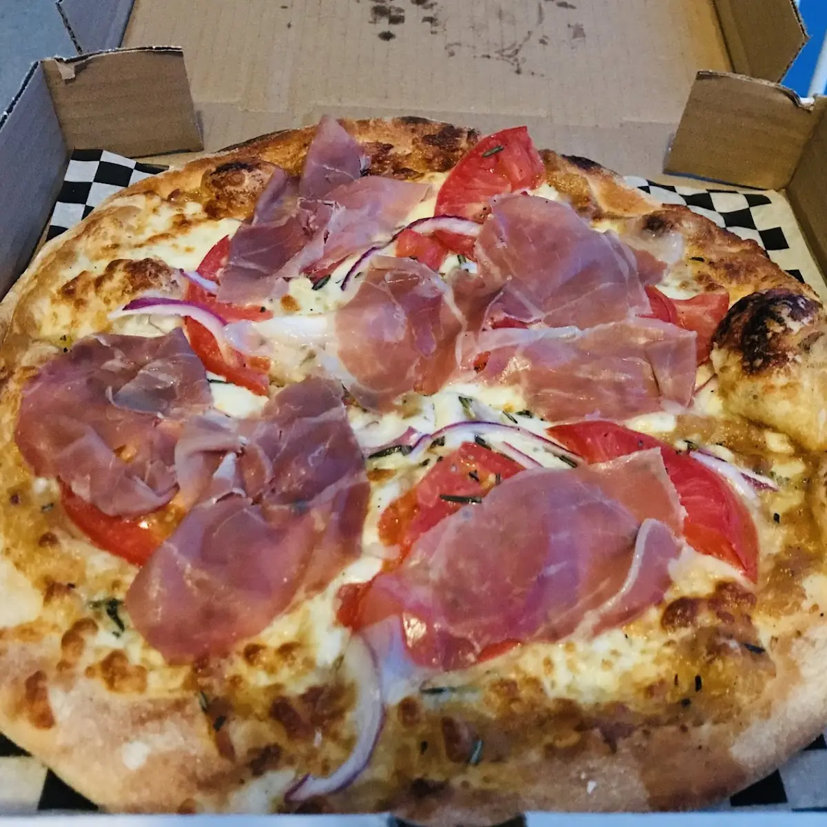 Prosciutto Pizza, Wooden Heads Gourmet Pizza