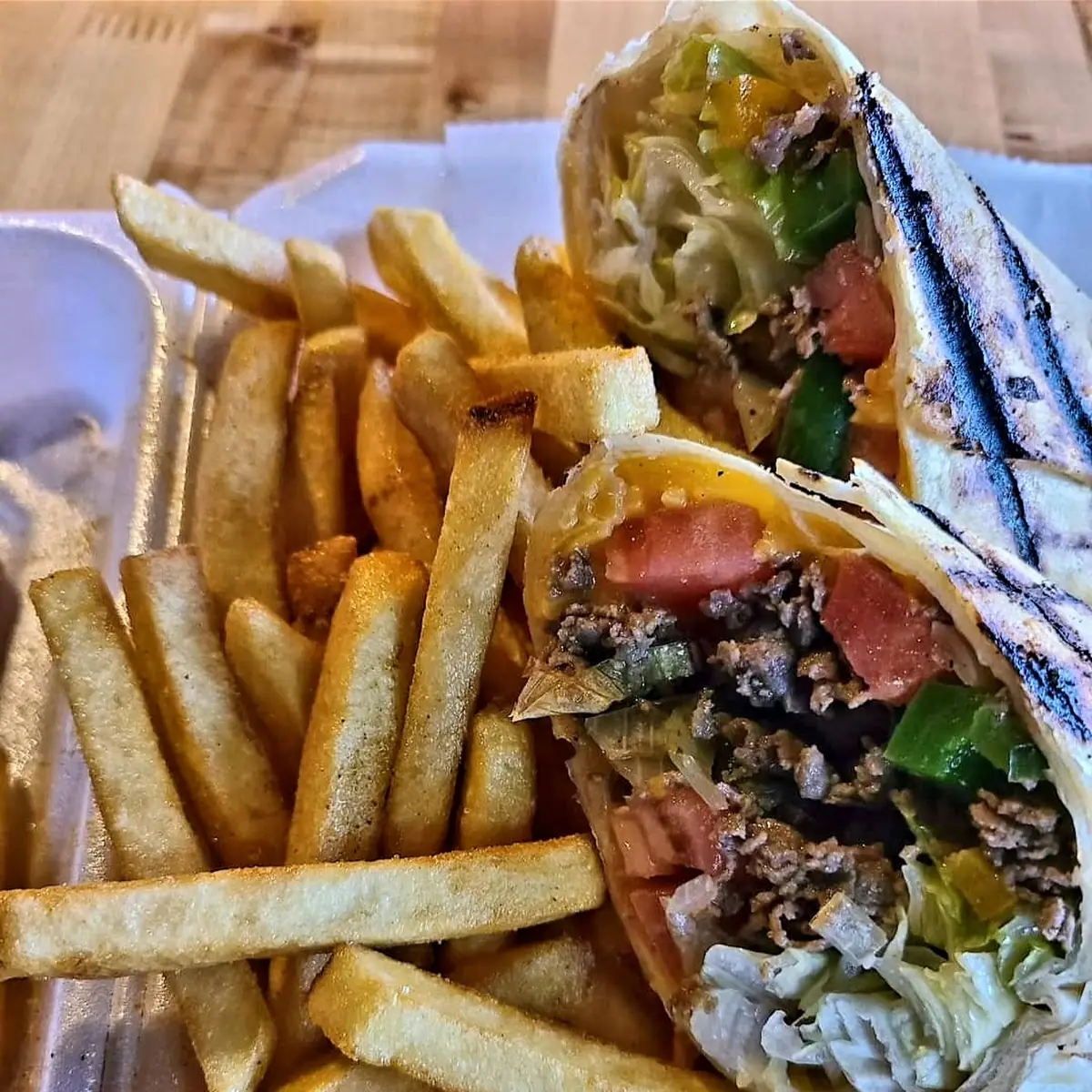 Pepper Steak and Cheese Wrap