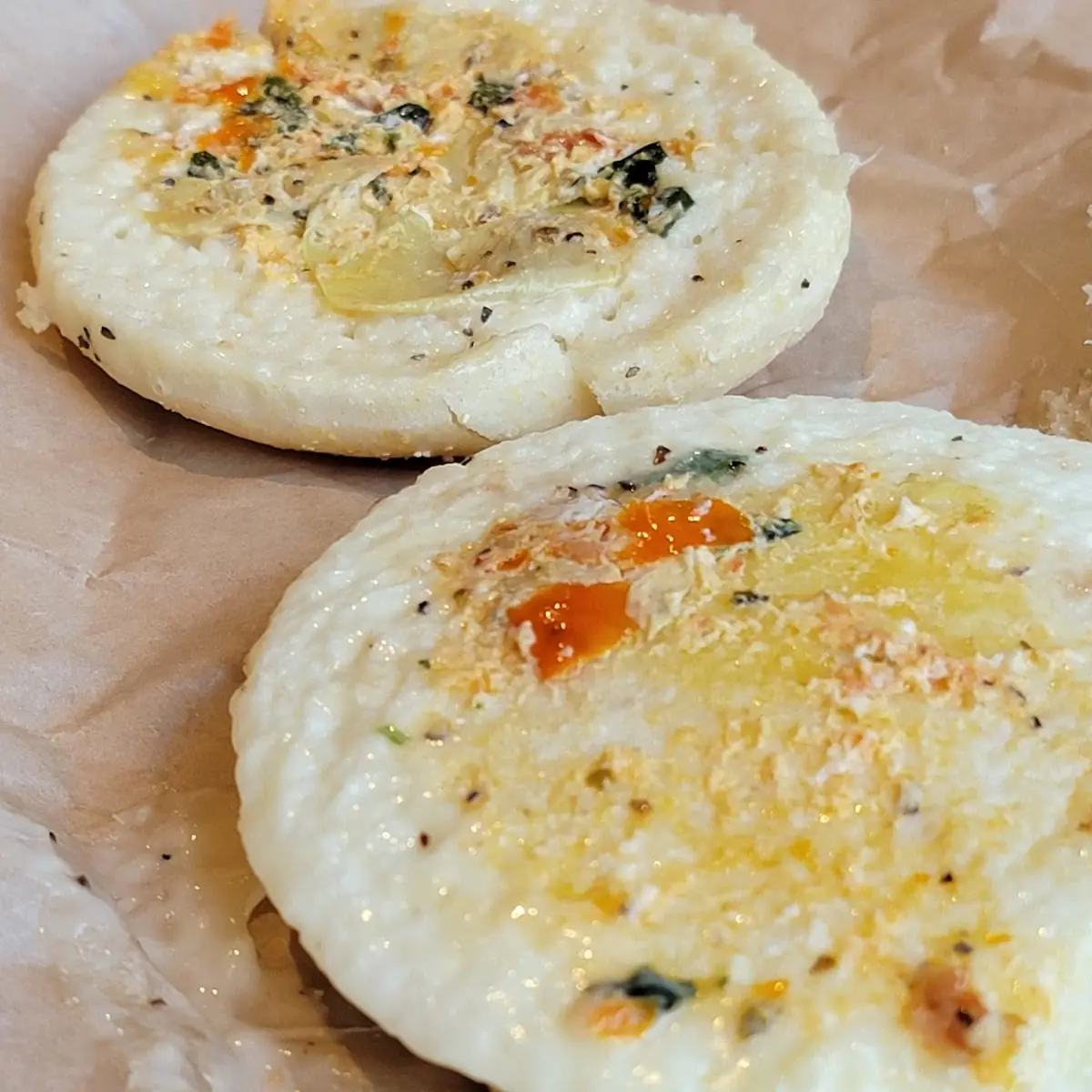 GF Spinach Artichoke Egg Breakfast Sandwich