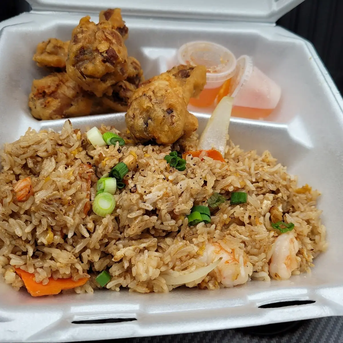 Shrimp Fried Rice with Wings